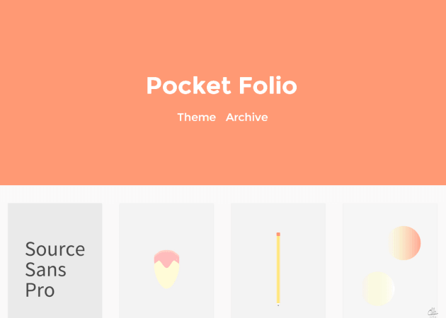 Pocket Folio Tumblr Theme Free