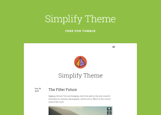 Simplify Tumblr Theme