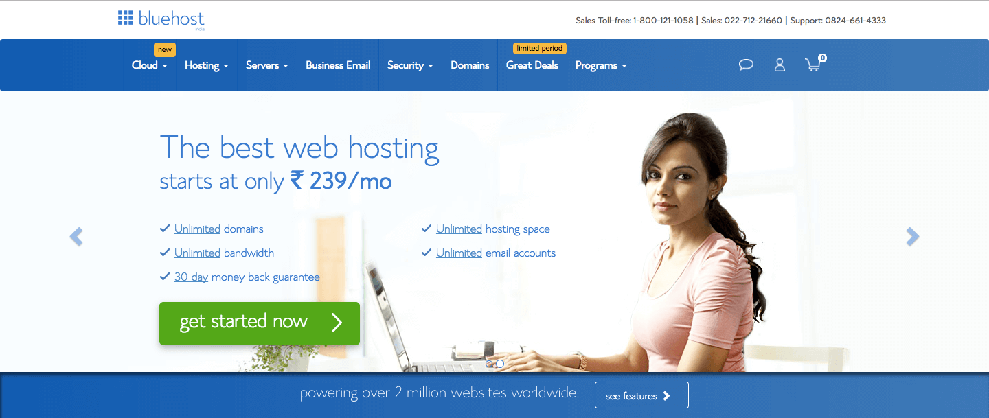 bluehost webhosting in cheap price